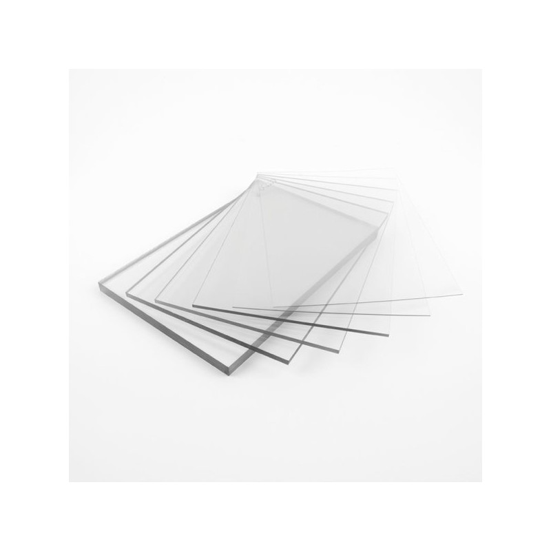 Plaque plexiglass opaque blanc brillant coulé sur mesure coulé - 3mm