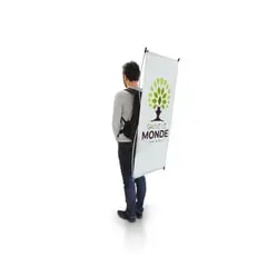Drapeau publicitaire — Forme X banner - Sac à dos