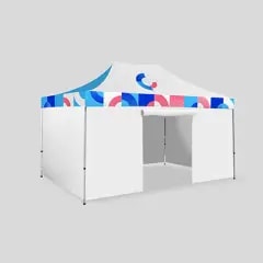 Barnum 3x4,5 — Mur de fond, Mur sur deux côtés et Mur porte