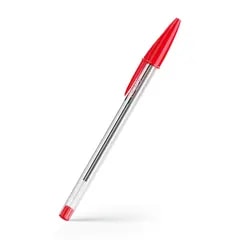 Stylo bille Bic ECO Cristal — Rouge (encre rouge)