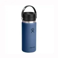 Gobelet isotherme en acier inoxydable Hydro Flask à large goulot de 473 ml, avec couvercle Flex Sip™ — Bleu minéral