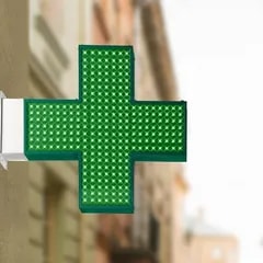 Enseigne drapeau métier — Croix médicale