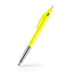 Stylo bille BIC® M10® Clic — Jaune clair