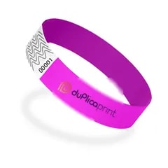 Bracelet Tyvek couleur — Rose fluo