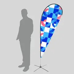 Drapeau publicitaire — Eco - Goutte Taille S (2 mètres)