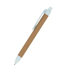 Stylo en liège et fibre de paille de blé — Bleu clair