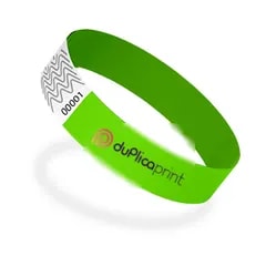 Bracelet Tyvek couleur — Vert fluo