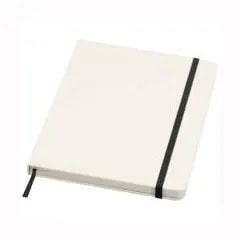 Carnet A5 recyclé Bass ligné à couverture rigide — Noir