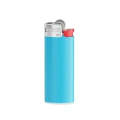 Briquet BIC® — Bleu clair - fourche rouge