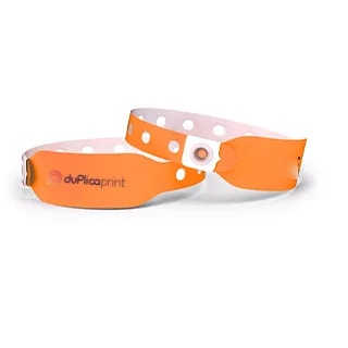 Bracelet vinyle PVC — Orange