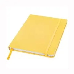 Carnet de notes A5 Spectrum à couverture rigide — Jaune