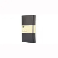Carnet Classic L à couverture souple - ligné — Noir
