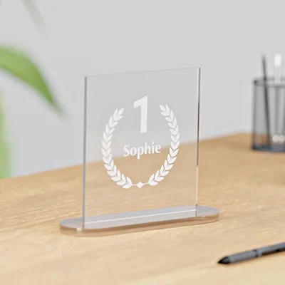 Trophée carré — Plexiglas