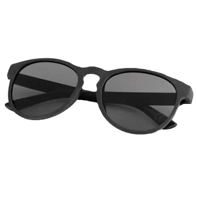 Lunettes de soleil en paille de blé — Noir