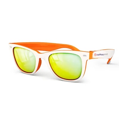Lunettes de soleil California — Blanc / Orange