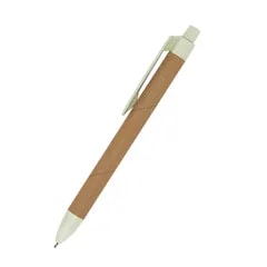 Stylo en liège et fibre de paille de blé — Vert