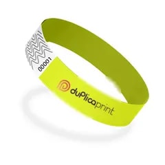 Bracelet Tyvek couleur — Jaune fluo
