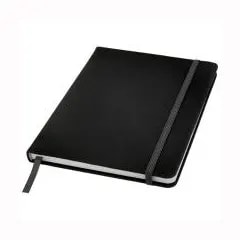 Carnet de notes A5 Spectrum à couverture rigide — Noir