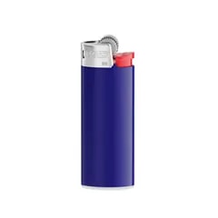 Briquet BIC® — Bleu foncé -fourche rouge
