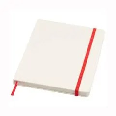 Carnet A5 recyclé Bass ligné à couverture rigide — Rouge