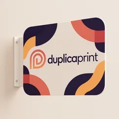 Enseigne drapeau — Rectangulaire
