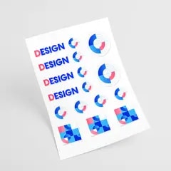 Stickers à la forme — En planche multiformes (mi-chair)
