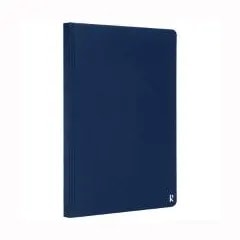 Carnet à couverture rigide K’arst® A5-ligné — Bleu marine