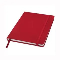 Carnet de notes A5 Spectrum à couverture rigide — Rouge