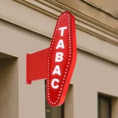 Enseigne drapeau métier — Carotte tabac