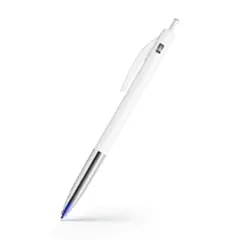 Stylo bille BIC® M10® Clic — Blanc