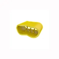 Bracelet en tissu — Jaune