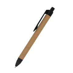 Stylo en liège et fibre de paille de blé — Noir