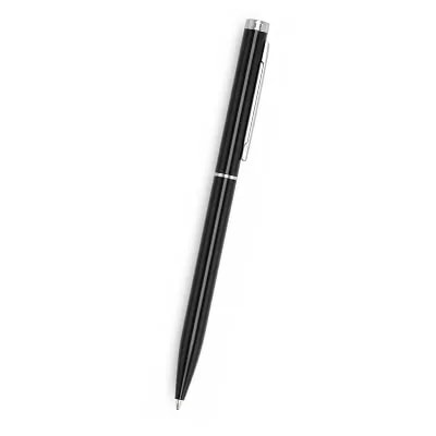 Stylo à bille Slim métal — Noir