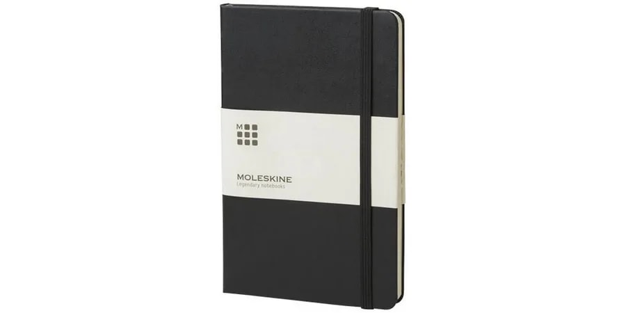 Carnet Classic L à couverture rigide - ligné — Noir
