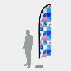 Drapeau publicitaire — Plume Taille L (4 mètres)