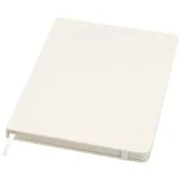 Carnet A5 recyclé Bass ligné à couverture rigide — Blanc