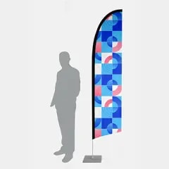 Drapeau publicitaire — Plume Taille M (3 mètres)