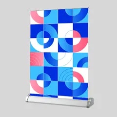 Présentoir de table — Avec enrouleur simple face A3