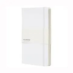 Carnet Classic L à couverture rigide - ligné — Blanc