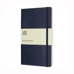 Carnet Classic L à couverture souple - ligné — Bleu saphir