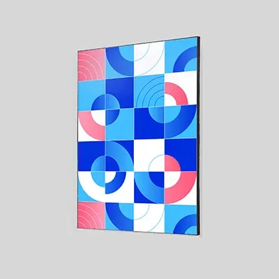 Cadre tissu lumineux — Cadre tissu tendu mural avec LED