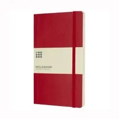 Carnet Classic L à couverture souple - ligné — Rouge écarlate
