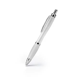 Stylo bille couleur translucide — Blanc
