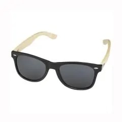 Lunettes de soleil Sun Ray en bambou — Noir