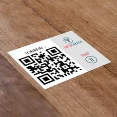 Stickers à la forme — Vinyle blanc monomère extra renforcé