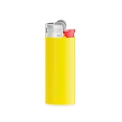 Briquet BIC® — Jaune clair - fourche rouge