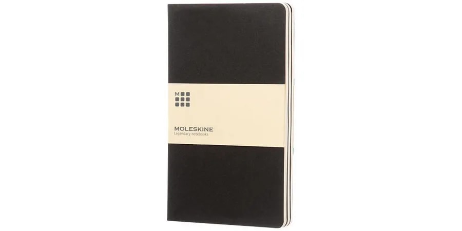 Journal Cahier L - ligné — Noir