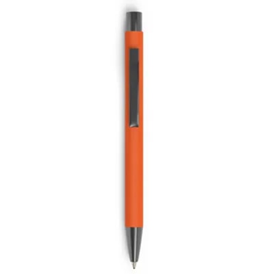 Stylo à bille en métal Soft Touch — Orange