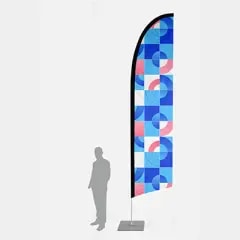 Drapeau publicitaire — Plume Taille XL (5 mètres)