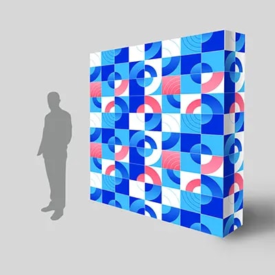Stand et mur d'image — Droit 3 × 3 M1